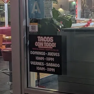 Posted time of operations