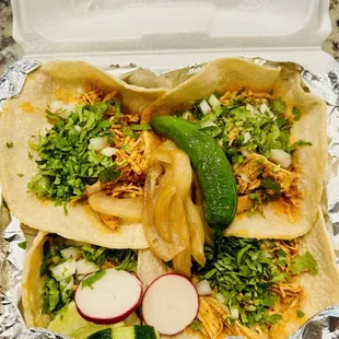 Chicken tacos