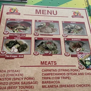 ramen and noodles, menu