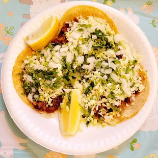 a plate of food on a table
