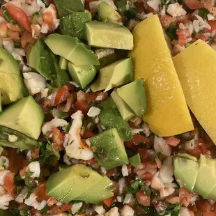 Shrimp Ceviche Tostadas