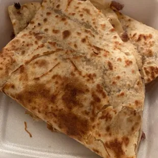 Asada and Ham quesadilla.