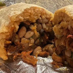 Al pastor burrito