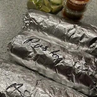 Thanks for labelling! (Red salsa is spicy &amp; good!)