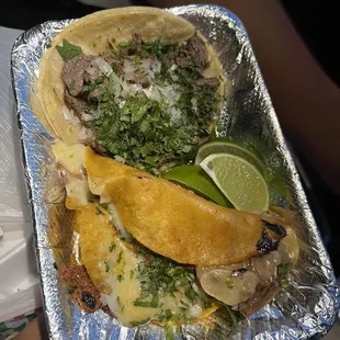 Quesabirria &amp; asada taco