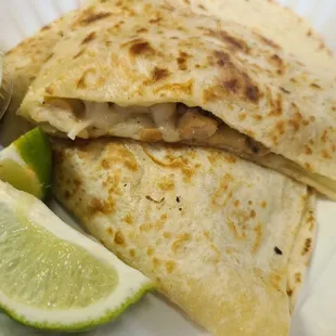 Chicken quesadilla - $8