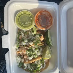 Taco de camaron/shrimp