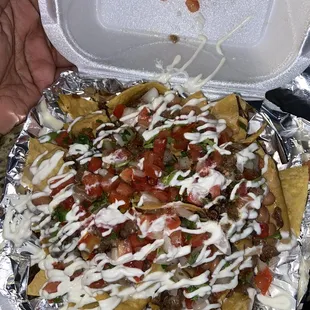 Steak nachos