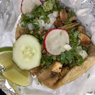 Chicken street tacos