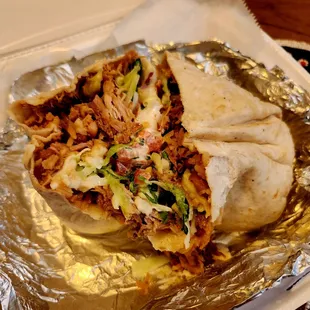 Feb 2023: Carnitas (Pork) Burrito @ $8.75 (huge &amp; delicious)