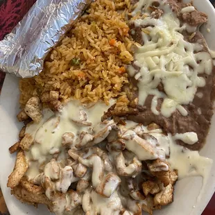 Pollo Bandido Chicken. Tasted like cheese sauce.