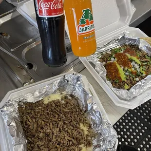 Asada fries riquísimas
