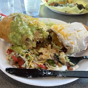 Carne Asada chimichanga.