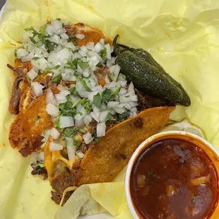 Quesabirria tacos! #dang