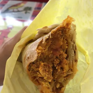 Chorizo Breakfast Burrito