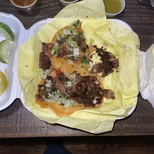 Burned tongue tacos.