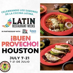 Houston, are you ready to eat muy ricooooo? Take your tastebuds on a trip during Houston Latin Restaurant Weeks July 7th-July 21st!