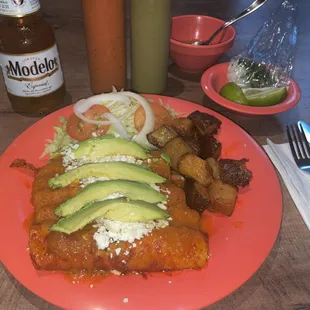 Fantastic Chicken Enchiladas Del Julio Meal !!!