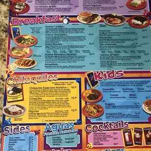 menu, pizza