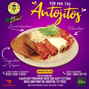 Antojitos is like a sampler of the food