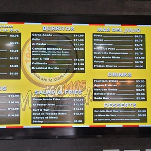 Full Menu