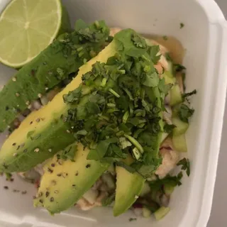 Tostada de Ceviche de Camaron