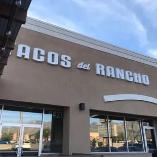 the front of a restaurant
