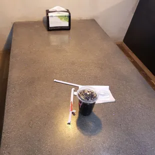 Look close. There are lights in the table.