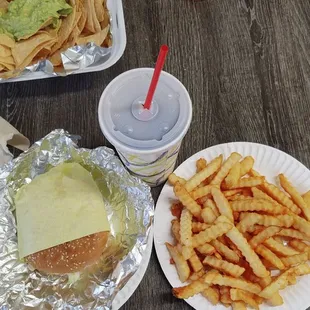 Hamburger combo.