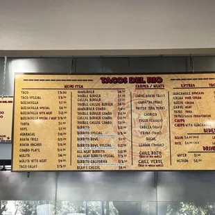 Menu 04.20.24 prices went up