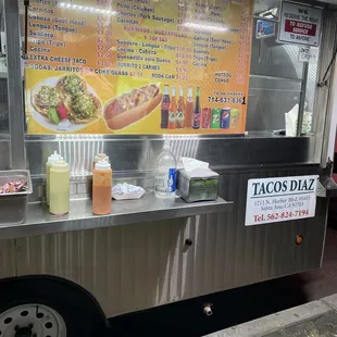 Menu as of Dec. 2019