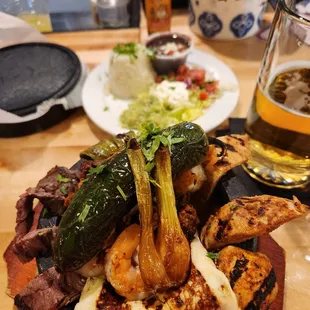 a plate of food on a table