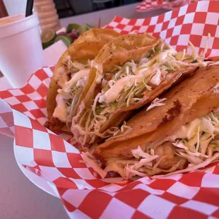 I order 3 &quot;Enchilado&quot; shrimp taco. Also the waters are really good. And the consome, wow!! Super delicious