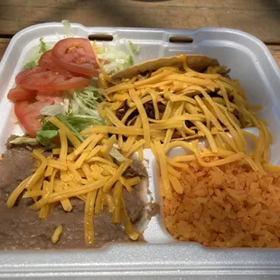 Crispy taco plate