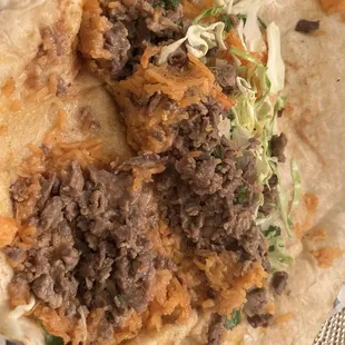 Meh carne asada burrito