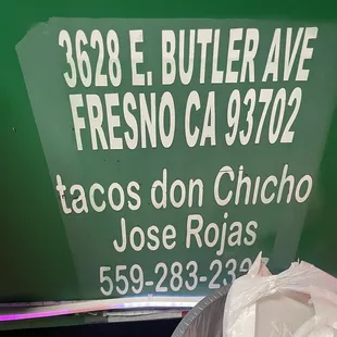 This address is diff! They're on Clovis and Belmont in the dirt road