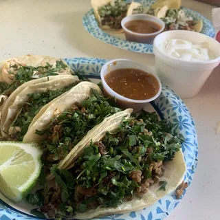 Don Francisco with Corn Tortilla Tacos