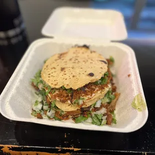 Chorizo Mulitas and Al Pastor Mulita