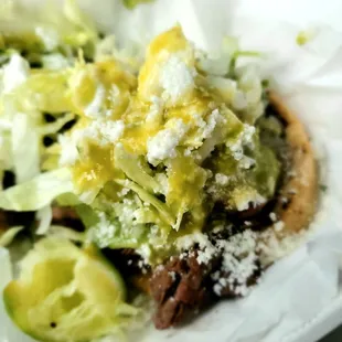It's odd but the asada on this sope was wayyyyyy better than the asasa on my taco. Bomb ass sope