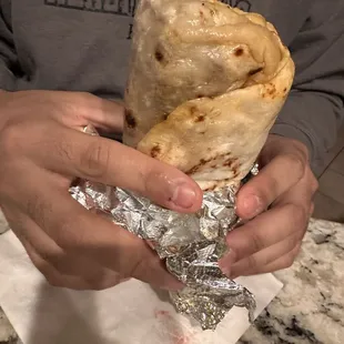 Al pastor burrito