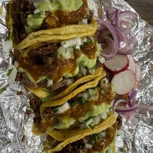 a close up of a taco