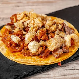 Taco Campechano - This is what got us here
Cecina, Longaniza and crunchy chicharron