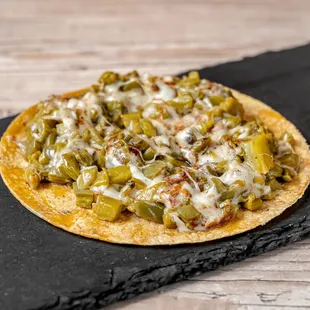 Taco Colado - Nopal (cactus) with mozzarella cheese