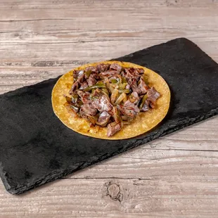 Taco Special (cecina with our house grill onions)