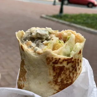 Steak burrito