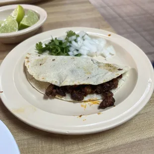 Steak taco