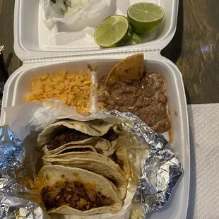 4 taco combo