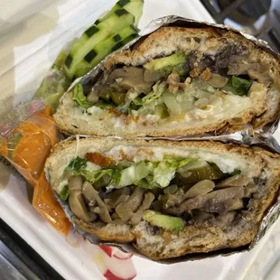 Veggie torta - look at those mushrooms!