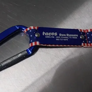 Complimentary key chain