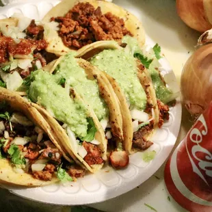 La especialidad de Don Ramon: Tacos estilo de la Ciudad de México.